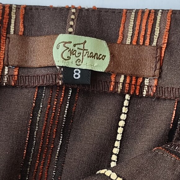 Eva Franco Anthropologie Strapless Dress Embroidered Evening Coquette Size 8 - Picture 9 of 10